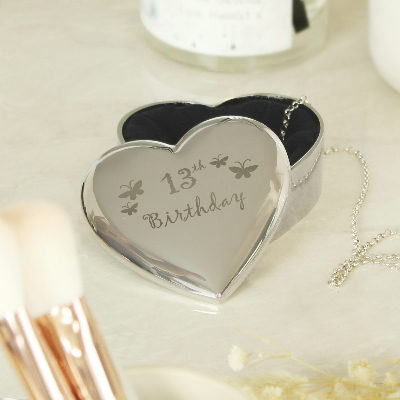 13th Butterflies Heart Trinket Box