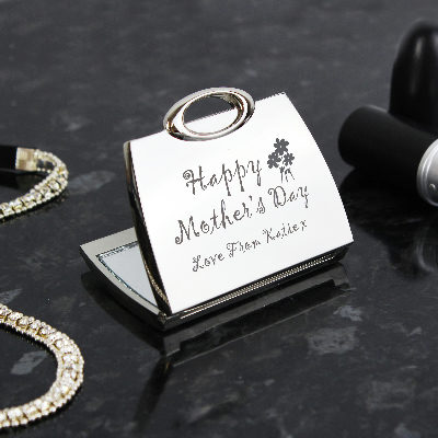 Personalised Happy Mothers Day Compact Mirror