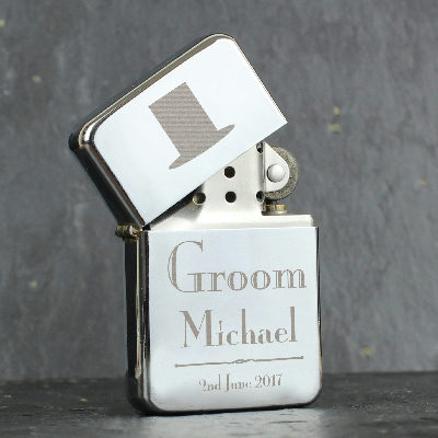 Personalised Decorative Wedding Groom Lighter