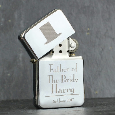 Personalised Decorative Wedding Father of the Bride Lighter