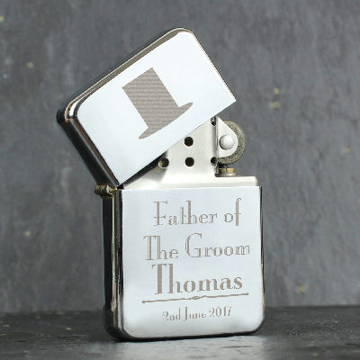Personalised Decorative Wedding Father of the Groom Lighter