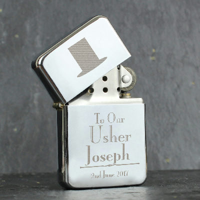 Personalised Decorative Wedding Usher Lighter