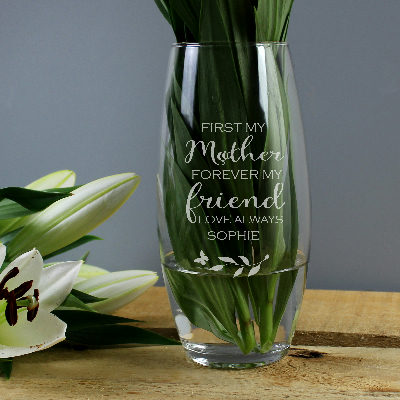 Personalised First My Mother Forever My Friend Bullet Vase