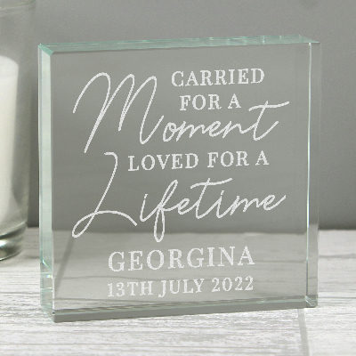 Personalised Carried for a Moment Crystal Token