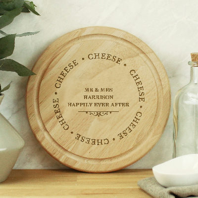 Personalised Cheese Round Chopping Board