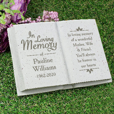 Personalised In Loving Memory Memorial Book