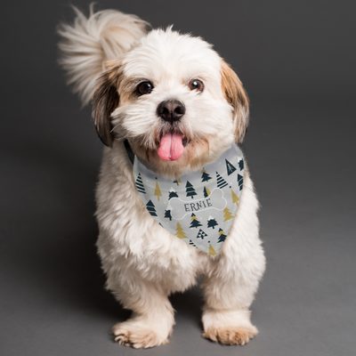 Personalised Christmas Tree Dog Bandana