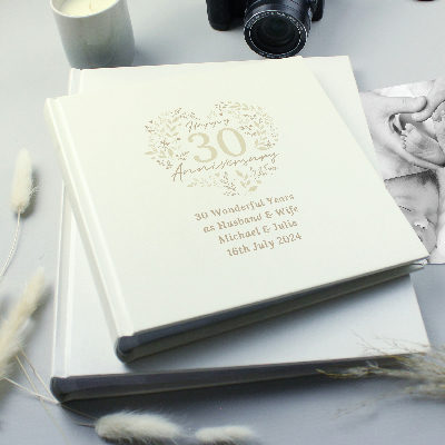 Personalised 30th Pearl Wedding Anniversary Photo Album