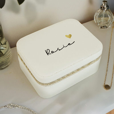 Personalised Leatherette Jewellery Box